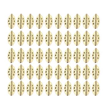 Imagem de 50 pcs armário dobradiça do parlamento decorativo dobradiças de madeira vintage caixa de jóias caixa de dobradiça de hardware 39 * 17mm YYDFPIIA (Color : Color B)