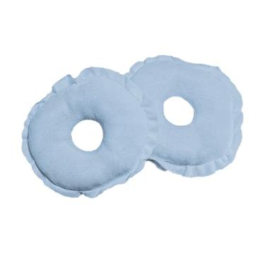 Imagem de Rosquinha de Amamentação 100 Algodão Protetor Para Seios Amamentar Macia e Confortável e Lavável Azul