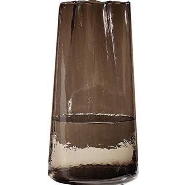 Imagem de YYBOES Vaso de vidro para flores, vaso de flores para flores, vaso de vidro minimalista criativo nórdico, sala de estar, mesa de jantar, arranjo de flores e ornamentos decorativos hidropônicos de