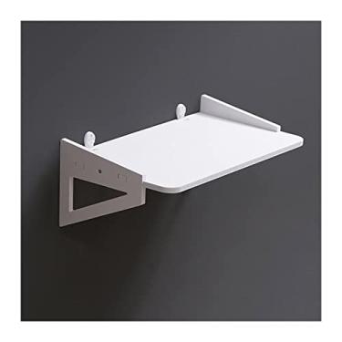 Imagem de uhyOHF Suporte para projetor, suporte de parede, sem perfuração, suporte de roteador, prateleira para pendurar na parede, estojo de armazenamento WiFi, suporte organizador de jogador, suporte para