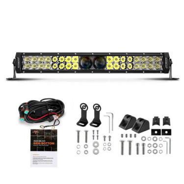 Imagem de Barra de Luz LED Auxbeam 22'' 180W 22000LM Lente 5D Pro IP68