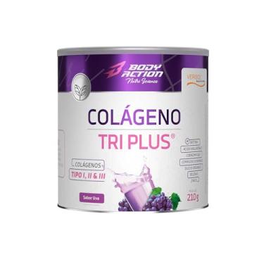 Imagem de Colágeno Verisol Tri Plus Tipo1, Tipo 2 e Tipo 3-210g Bodyaction (Único, Uva)