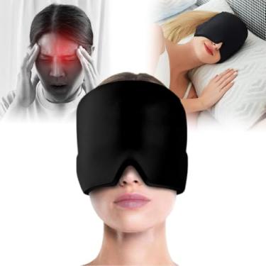 Imagem de Máscara Touca de Gel Compressiva para Enxaqueca, Dor de Cabeça e Sinusite | Terapia Frio/Calor 360° | Ajustável, Bloqueia a Luz e Promove Alívio Rápido | Conforto e Recuperação Total