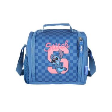 Imagem de Lancheira Térmica Merendeira Lilo Stitch La50053 - Azul - Luxcel
