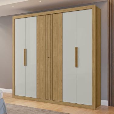Imagem de Guarda-roupa Casal Montecarlo 6 Portas 3 Gaveta 100% Mdf
