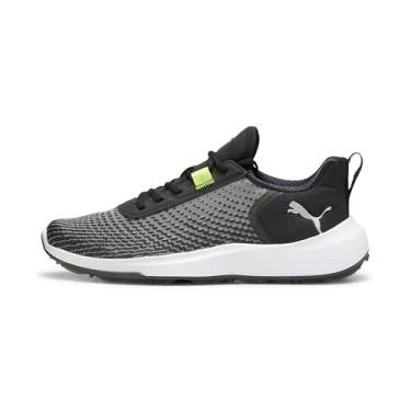 Imagem de PUMA Tênis de golfe masculino Fusion Crush Sport Wide, Puma Preto - limão elétrico, 12 Wide