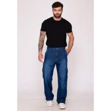 Imagem de Calça Cargo Macaw 7944 Jeans-Masculino