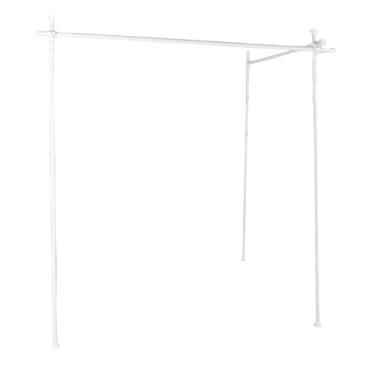 Imagem de Diydeg Haste de Cortina Divisória de Quarto, Haste Divisória de Parede de Teto Ajustável de Aço Carbono Resistente, de Tensão do Chão Ao Teto para Salas de Estar, Dormitórios, (branco fosco)