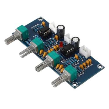 Imagem de KIMISS Placa de Tom de Pré-amplificador Com Chip NE5532 de Canal Duplo - Controle de Volume e Tom para Som Aprimorado de Alto-falante e Fone de Ouvido - Compatibilidade DC 12V-24V