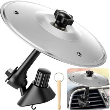 Imagem de Boao Presentes de baterista de Natal para homens, prato de carro, saída de ar, mini tambor com mini palitos, pequenos pratos de acidente de carro, acessório para painel, todos os tipos de veículos