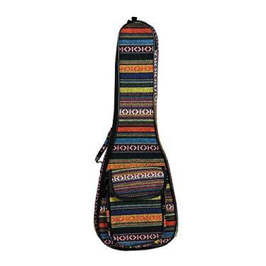 Imagem de Estojo Mochila para Ukulele de Estilo Nacional Especial com 6mm Acabamento Algodão e Cinto Ombro Ajustável Ukuleles Conc