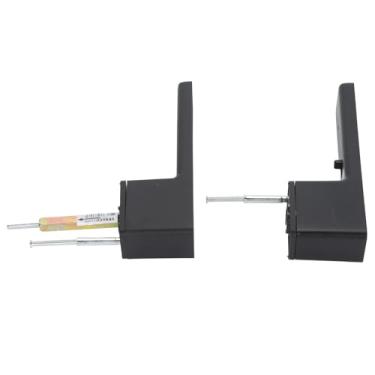 Imagem de Acouto Produto de bloqueio em L, fechadura em L design silencioso puxador de porta de metal Ersible elegante com fechadura e chave para portas espessas de 42?50 mm L LockDoor Handle