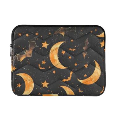 Imagem de Line Art Bats Bolsa para laptop fina, durável para viagem, bolsa fina para laptop para mulheres de 13 a 14 polegadas