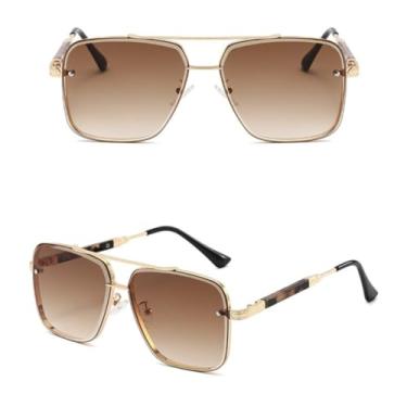 Imagem de VFDHN Óculos de Sol Vintage Fashion Luxury Retro para Homens e Mulheres para Férias (3)