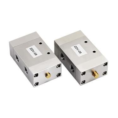 Imagem de ZDV-08 Interruptor cilíndrico de válvula de ar de cinco vias de duas posições Válvula alternativa automática Válvula de controle de velocidade Válvula de inversão