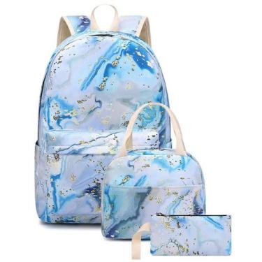 Imagem de Mochila Bluboon Teen Girls School com lancheira e estojo de lápis