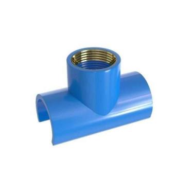 Imagem de Tapa Furo Tee Rosca Pvc-latão 25x1-2 Azul Estrela - Sku 27807