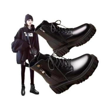 Imagem de Botas De Inverno Femininas Com Cadarço, Plataforma Quente, Zíper, Calç