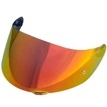Imagem de TAOHOM Substituição de escudo de capacete K1, viseira de capacete de motocicleta K5 compatível com AGV K1 K3SV K5 (Revo Deep Red)