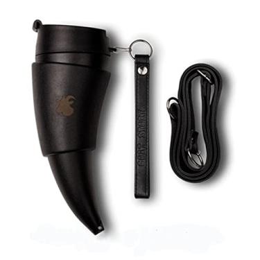 Imagem de Xícaras de café criativa de chifres de cabra caneca de café 230 ml caneca térmica de aço inoxidável caneca de copo a vácuo para garrafa de água de chá com corda garrafas de viagem xícaras de café com