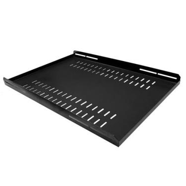 Imagem de Bandeja Fixa Ventilada 1Ux600mm 4 PT Preto - BANFX0004 - Pier Telecom