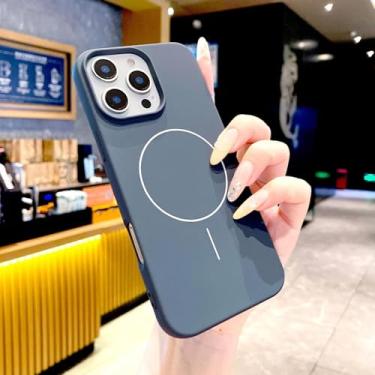 Imagem de HTVJFX Capa de silicone macia de luxo para iPhone 12 Pro com carregamento sem fio e capa completa (para iPhone 12 Pro/cinza)