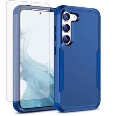 Imagem de Asuwish Capa de celular para Samsung Galaxy S23 Plus S23+ 5G capa de celular com protetor de tela e carregamento sem fio suporte rígido de três camadas Defender S23plus 23S + S 23 23+ SM-S916U 16.8 cm