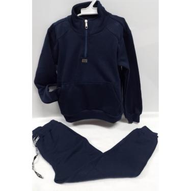 Imagem de Conjunto Moletom Infantil Menino Grosso Inverno Lessa J0030-Masculino