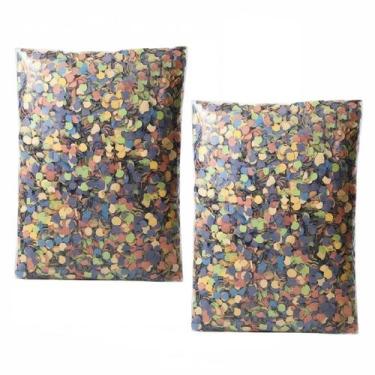 Imagem de 2 Sacos de Confete Carnaval Colorido Confete De Papel 100g - 000027671