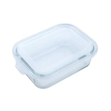 Imagem de Pote de Vidro com Tampa Hermética para Armazenamento de Alimentos,Livre de BPA e Multiuso,Ideal para Alimentos, Lanches e Organização (370 ML)