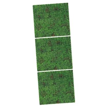 Imagem de Musgo artificial, 3 peças, simulação de gramado de musgo, pátio artificial, miniatura, grama falsa, jardim, buxo, almofada de musgo, acessório de paisagem, tapete de grama, plantadores de micro cena
