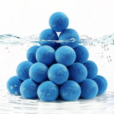 Imagem de Vidapool Bolas de filtro de piscina de 1,3 kg para filtros de areia, bolas de mídia de filtro azul reutilizáveis para todos os sistemas de filtro de areia, bolas de filtro de areia de piscina
