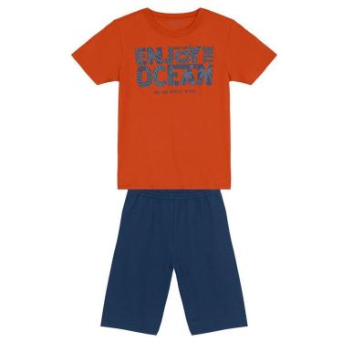 Imagem de Conjunto infantil menino em puff Brandili-Masculino