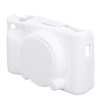 Imagem de Heayzoki Capa de Silicone para Câmera, Capa Protetora à Prova de Arranhões e Poeira Com Textura Antiderrapante e Portas de Fácil Acesso, para Câmera Digital SX740 SX730 (Branca)