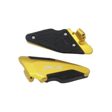 Imagem de Anti-derrapante Apoio para os pés do passageiro traseiro, para pcx160 pcx125 pcx 125 160 2018-2021, pedal de scooter, placa passos(Ouro)