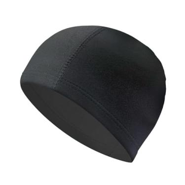 Imagem de Lljsszr Touca de Natação Unissex em Tecido Leve de Poliéster para Natação em Piscina, Ajuste Sem Aperto, Mantém O Cabelo Limpo, Adequada para Adultos, Ideal P, Preto