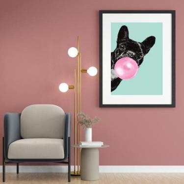 Imagem de Quadro Bulldog Francês Chicletes - 60X48Cm