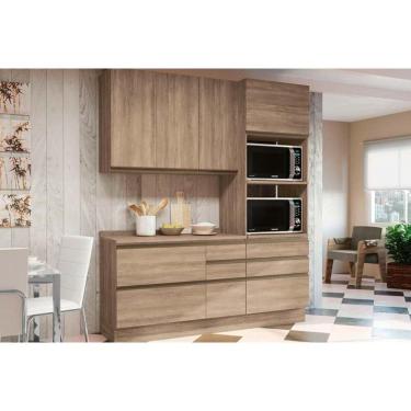 Imagem de Cozinha Modulada Kappesberg Maxxi Kappesberg 4 Peças C4P25 Nogal