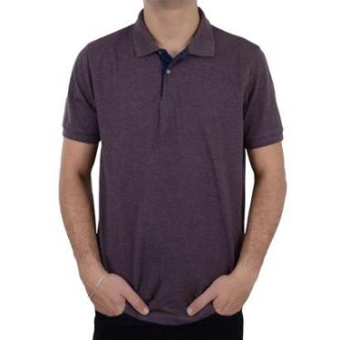 Imagem de Camisa Polo Masculina Ogochi Slim Piquet Roxo - 0075-Masculino