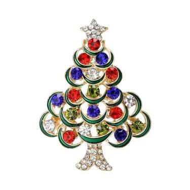 Imagem de Broche De Pérola Com Estrela De Strass Para Mulheres, Acessórios De Jo
