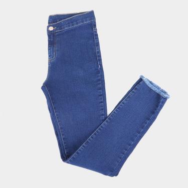 Imagem de Calça Jeans Infantil Hering Barra Desfiada Feminina-Feminino