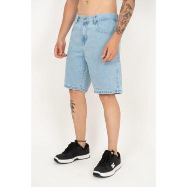 Imagem de Bermuda RVCA Jeans Weekend Denin Light Blue Azul Claro-Azul Claro-40-Masculino