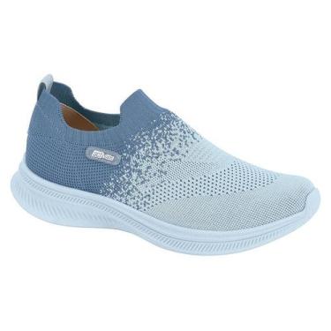 Imagem de Tênis Feminino Esportivo Actvitta Leve Sem Cadarço - Vizzano, Azul cel