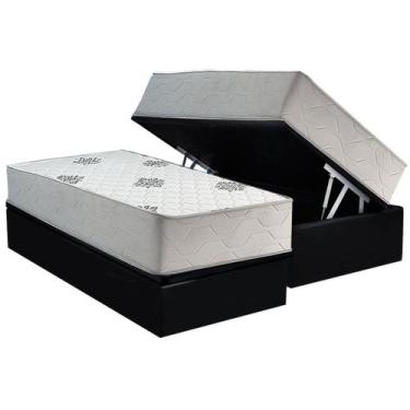Imagem de Cama Box Baú Solteiro + Colchão Ortopédico Inovaflex Comfort Premium