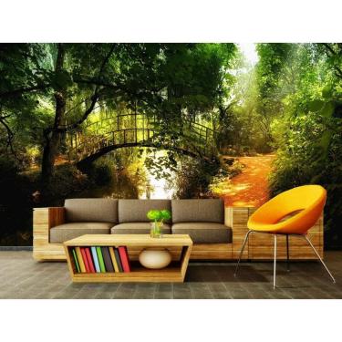 Imagem de Papel de Parede Autocolante Floresta 1m x 1m - PVC 1000g