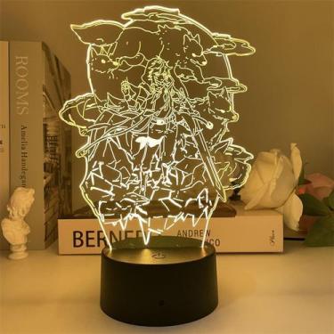 Imagem de Luz noturna LED 3D Plants vs Zombies que mudam de cor para crianças - 