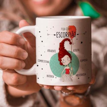 Imagem de Caneca Personalizada Signos - Ela É De Escorpião - 325ml - ABRAKADABRA