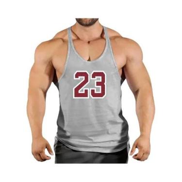 Imagem de Camiseta Sem Mangas Para Academia Masculina, Top De Fitness, T-shirt D