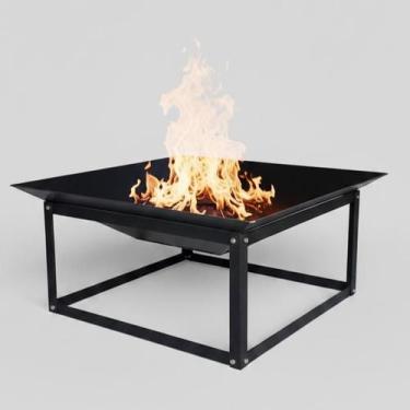 Imagem de Lareira Externa 60cm P/ Jardim Portátil Aquecedor Fogueira - Lazer e V