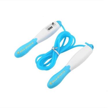 Imagem de Corda de pular com contador de voltas Gold Sports Omega II, Azul, Únic